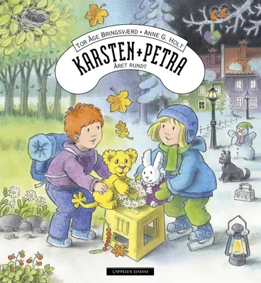 Omslag Karsten og Petra - Året rundt av Tor Åge Bringsværd (Innbundet)