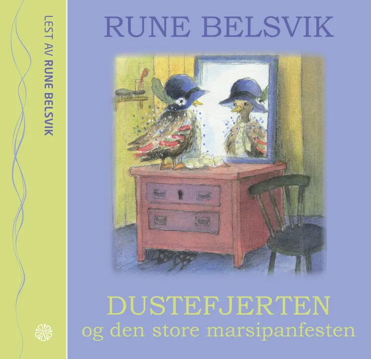 Omslag Dustefjerten og den store marsipanfesten av Rune Belsvik (Lydbok)