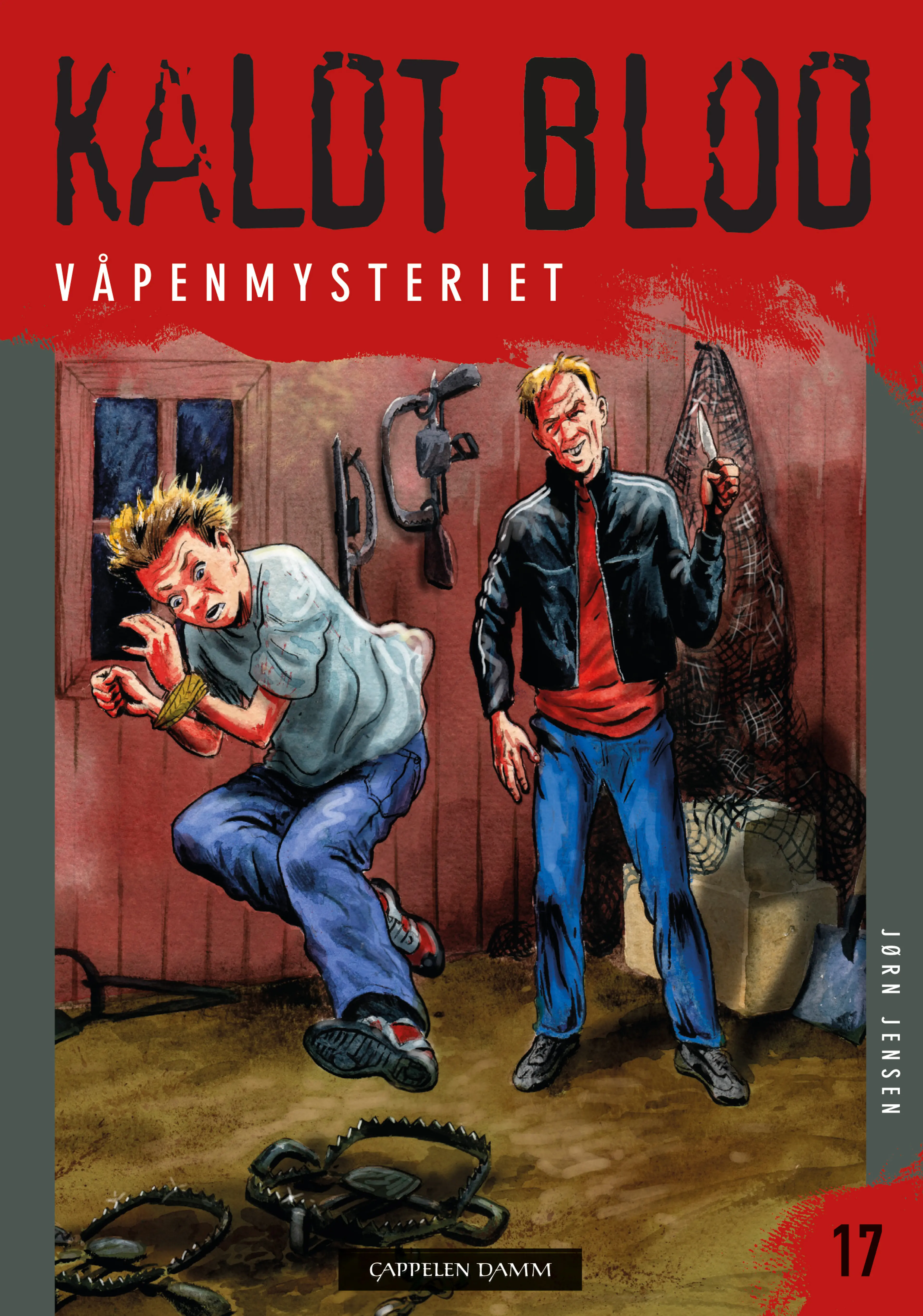 Omslag Kaldt blod 17 - Våpenmysteriet av Jørn Jensen (Heftet)