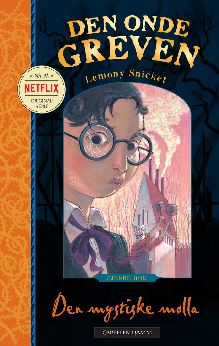 Omslag Den mystiske mølla av Lemony Snicket (Ebok)