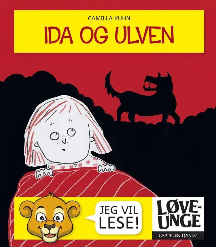 Omslag Løveunge - Ida og ulven av Camilla Kuhn (Innbundet)