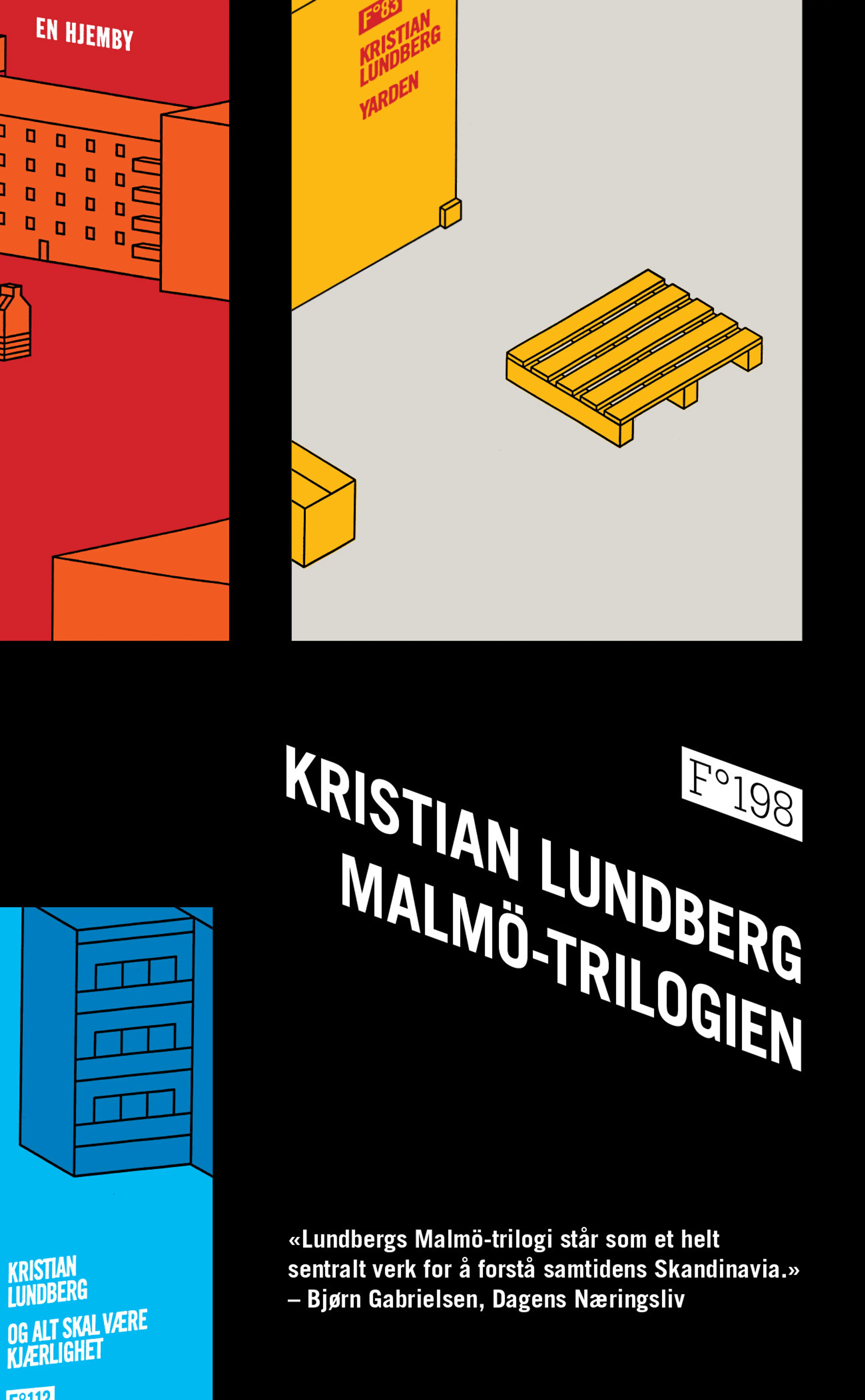 Omslag Malmö-trilogien av Kristian Lundberg (Heftet)