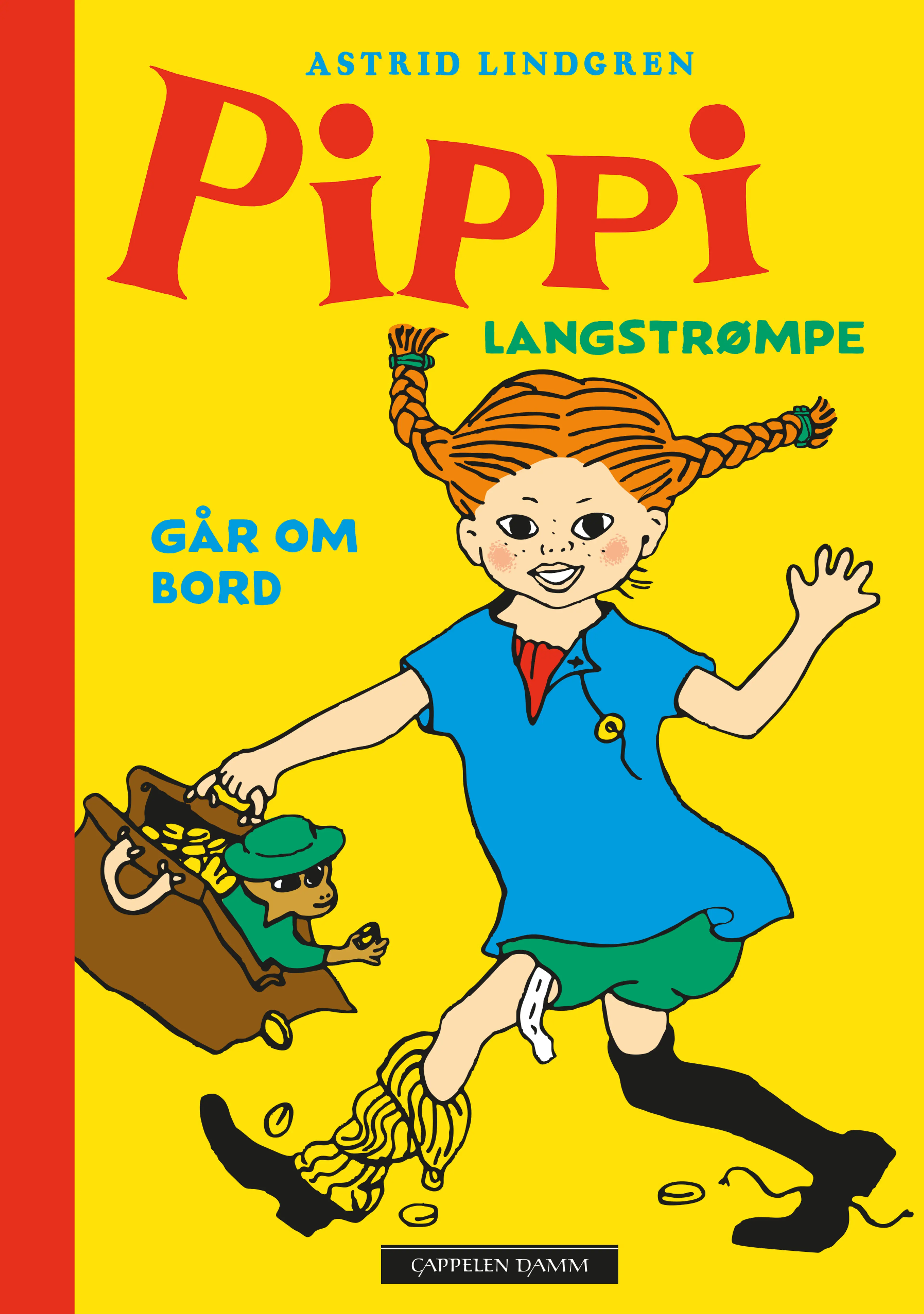 Omslag Pippi Langstrømpe går om bord av Astrid Lindgren (Innbundet)