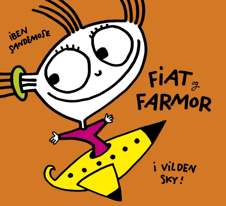 Omslag Fiat og Farmor i vilden sky av Iben Sandemose (Innbundet)