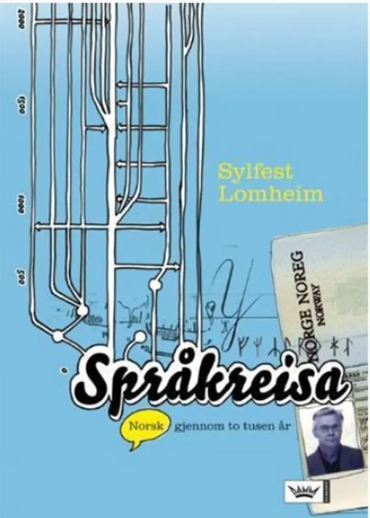Omslag Språkreisa av Sylfest Lomheim (Innbundet)
