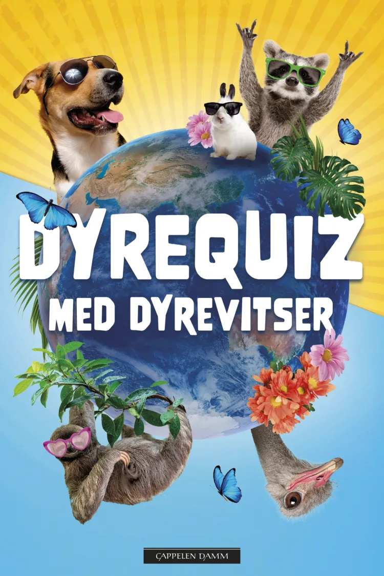 Omslag Dyrequiz med dyrevitser (Innbundet)
