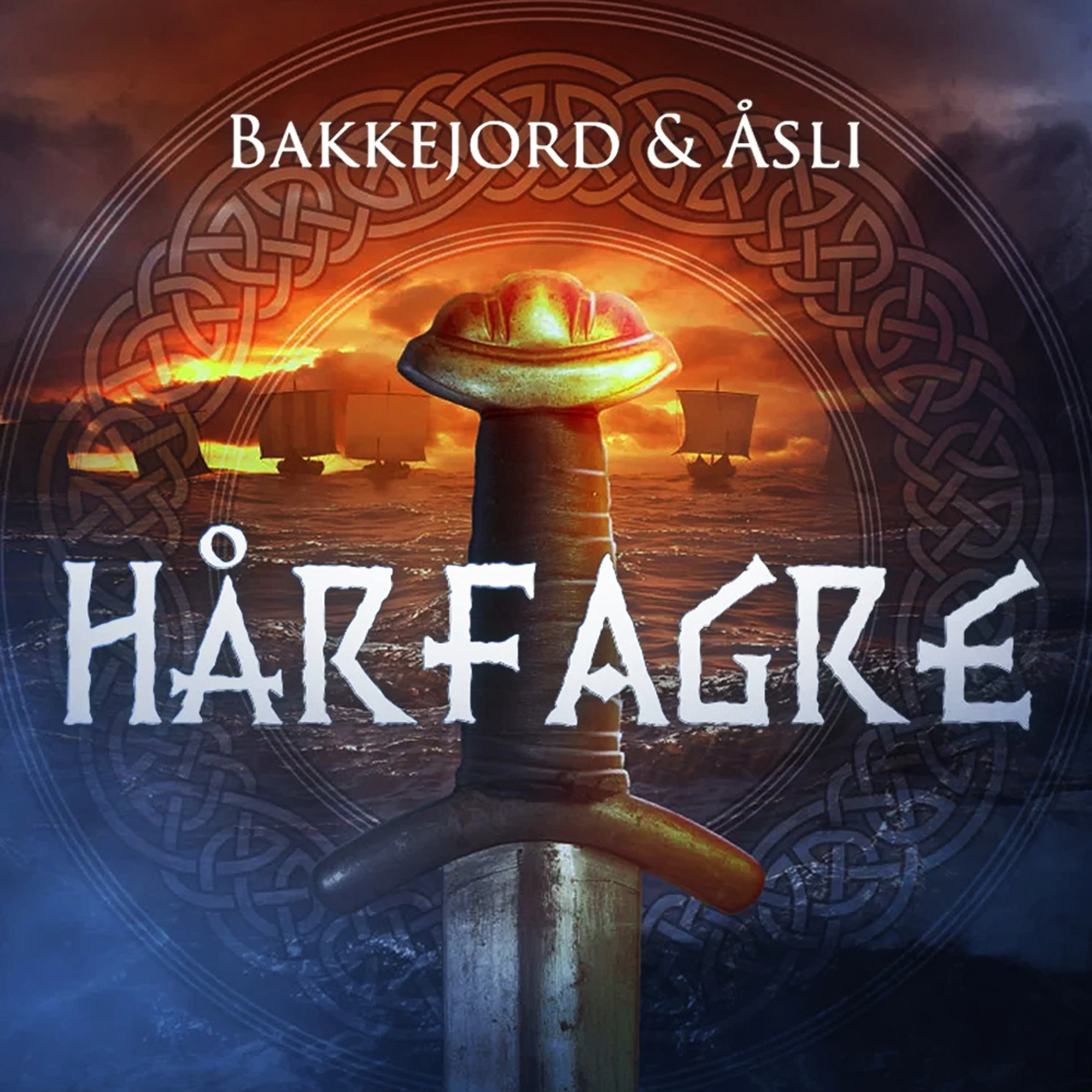 Omslag Hårfagre av Tony Bakkejord og Ole Åsli (Lydbok)
