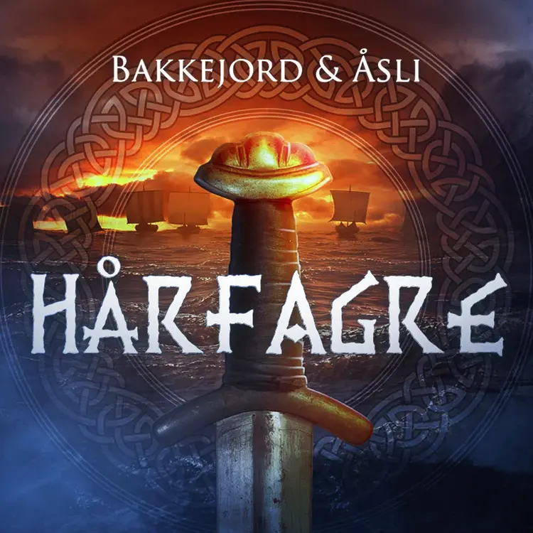 Omslag Hårfagre av Tony Bakkejord og Ole Åsli (Lydbok)