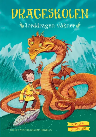 Omslag Drageskolen 1: Jorddragen våkner av Tracey West (Innbundet)