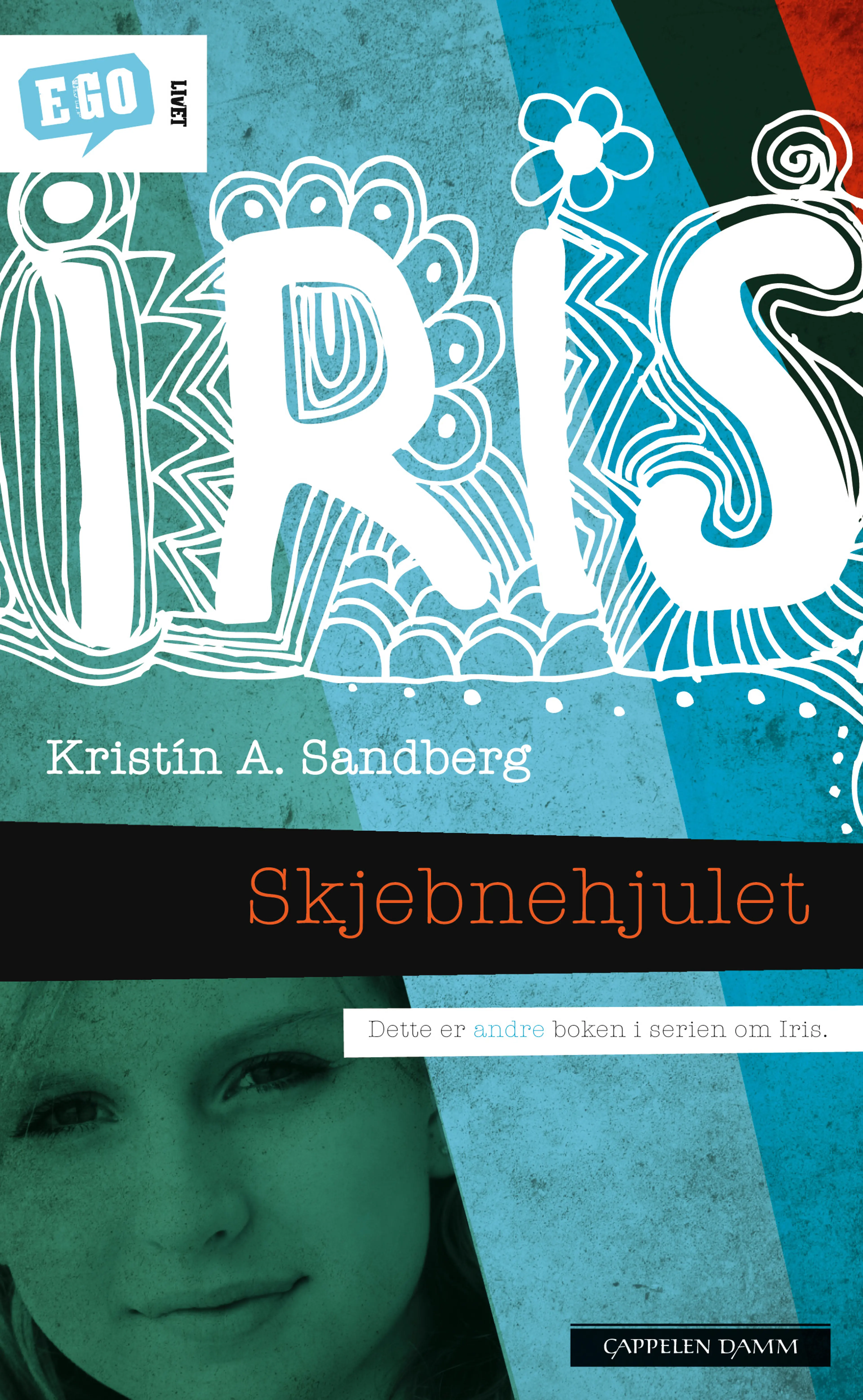Omslag Iris. Skjebnehjulet av Kristín A. Sandberg (Heftet)