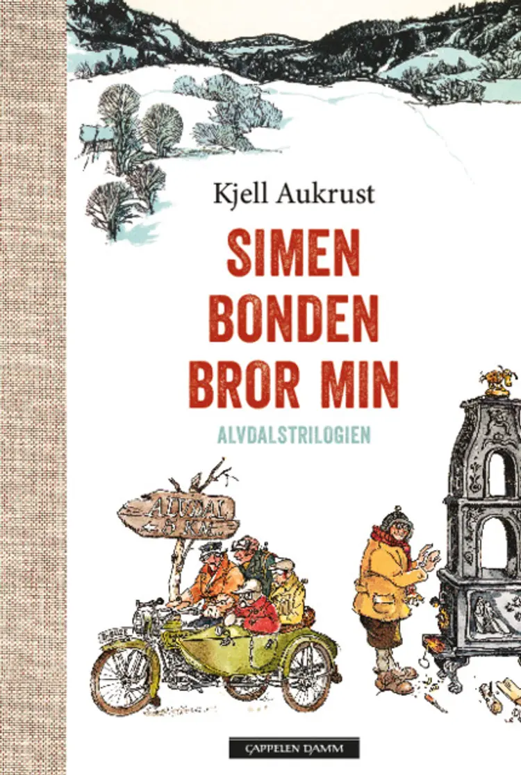 Omslag Simen, Bonden, Bror min av Kjell Aukrust (Innbundet)