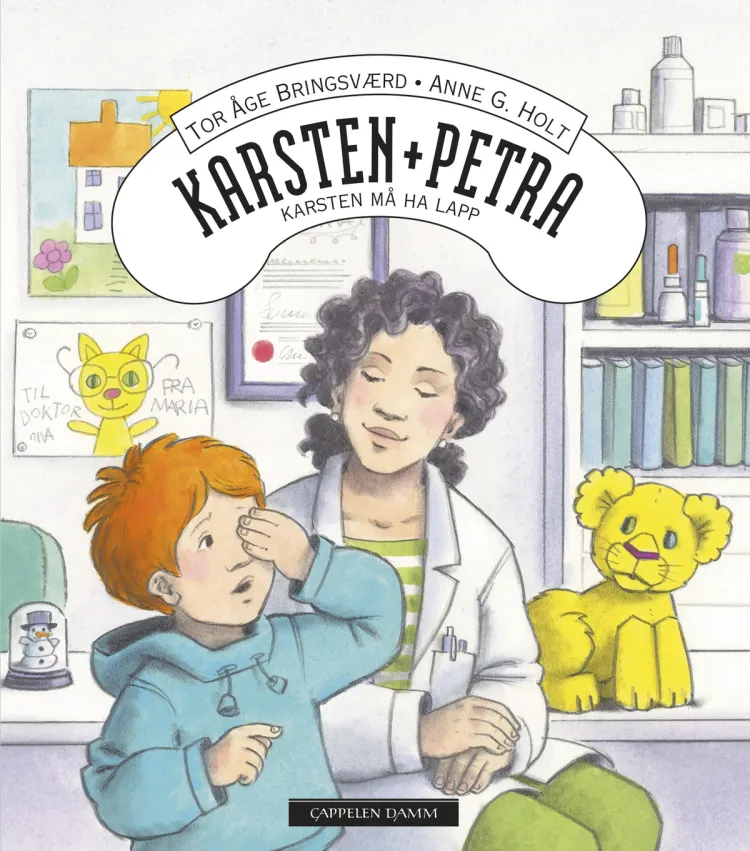 Omslag Karsten og Petra: Karsten må ha lapp av Tor Åge Bringsværd (Innbundet)