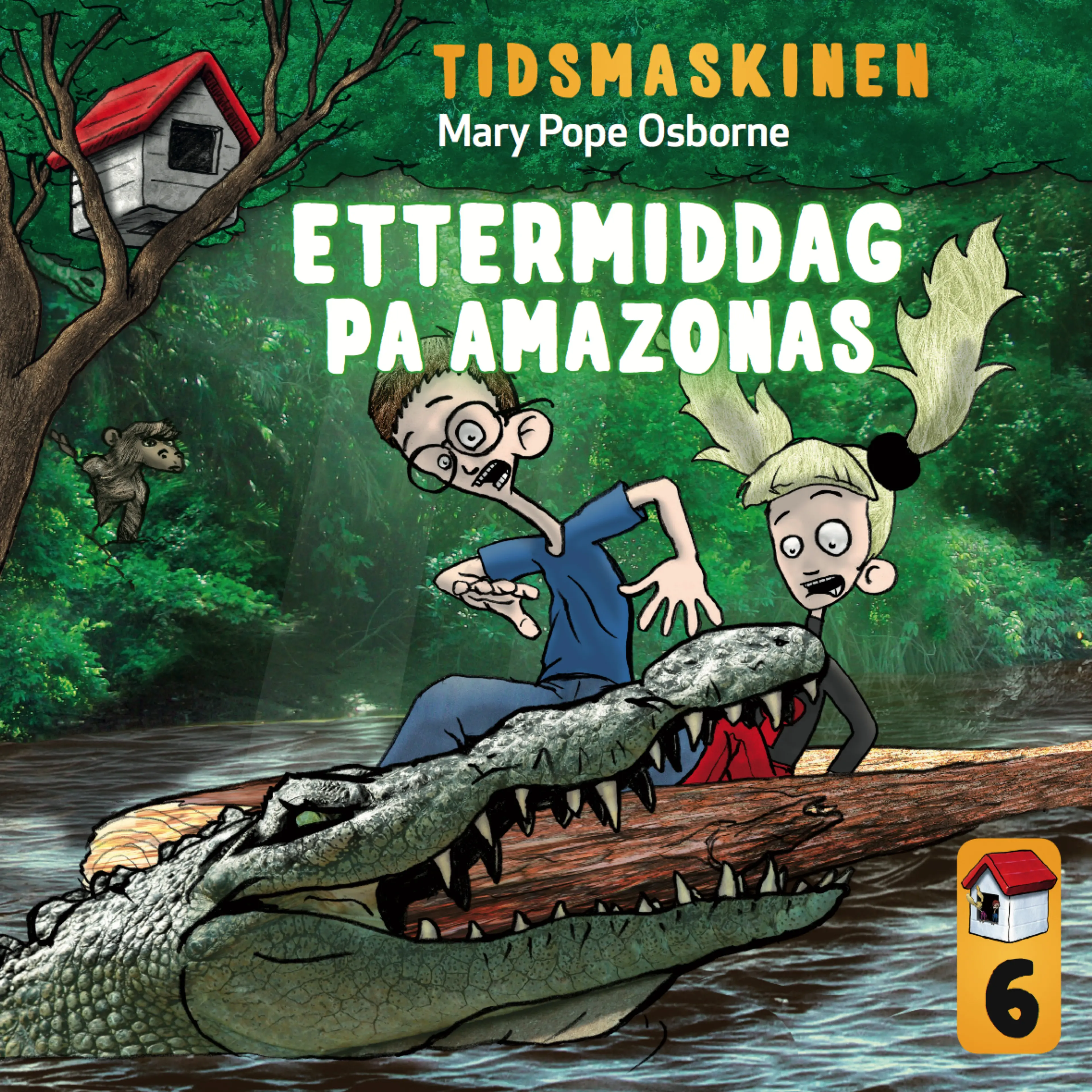 Omslag Ettermiddag på Amazonas av Mary Pope Osborne (Lydbok)
