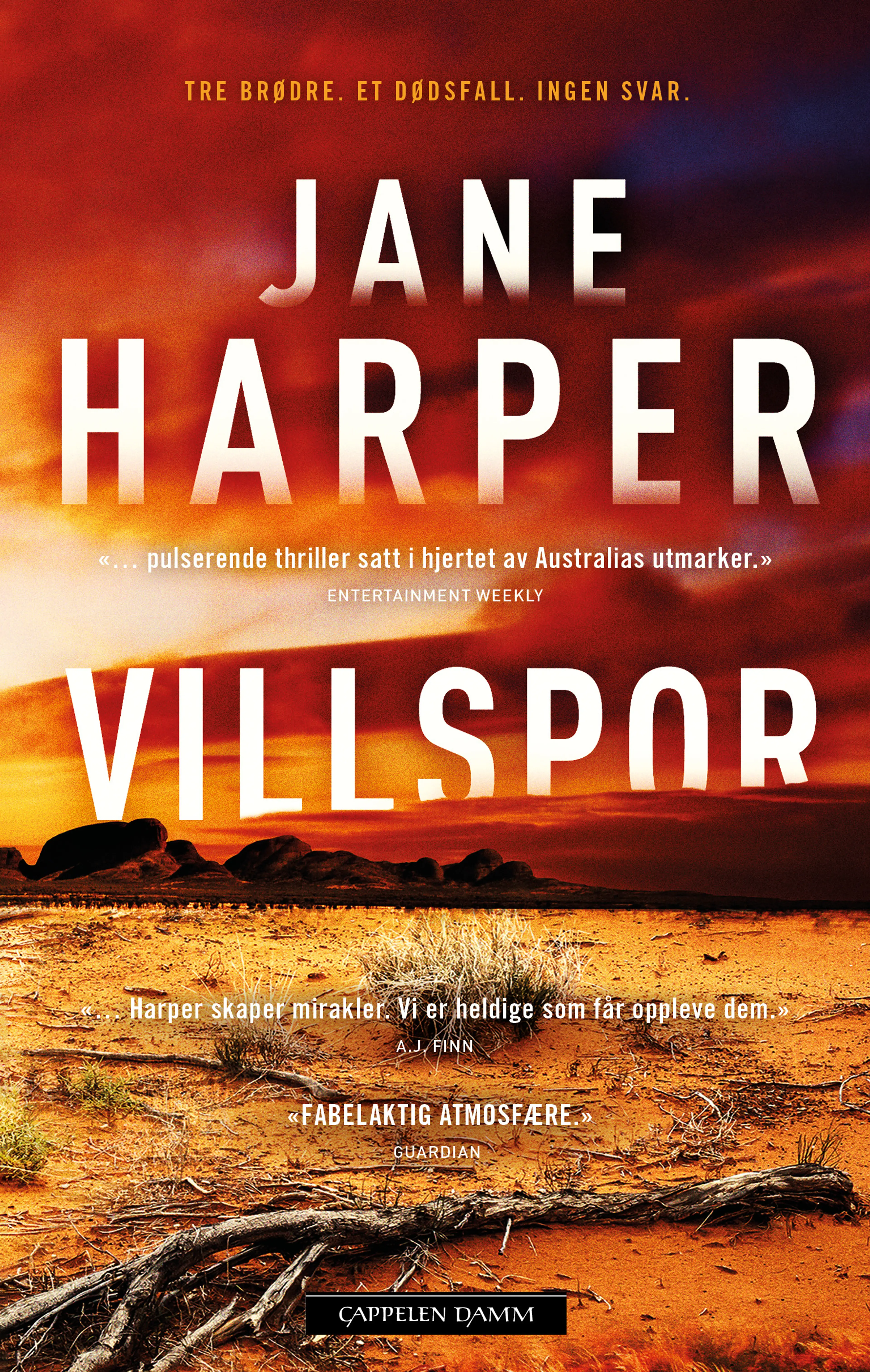 Omslag Villspor av Jane Harper (Innbundet)