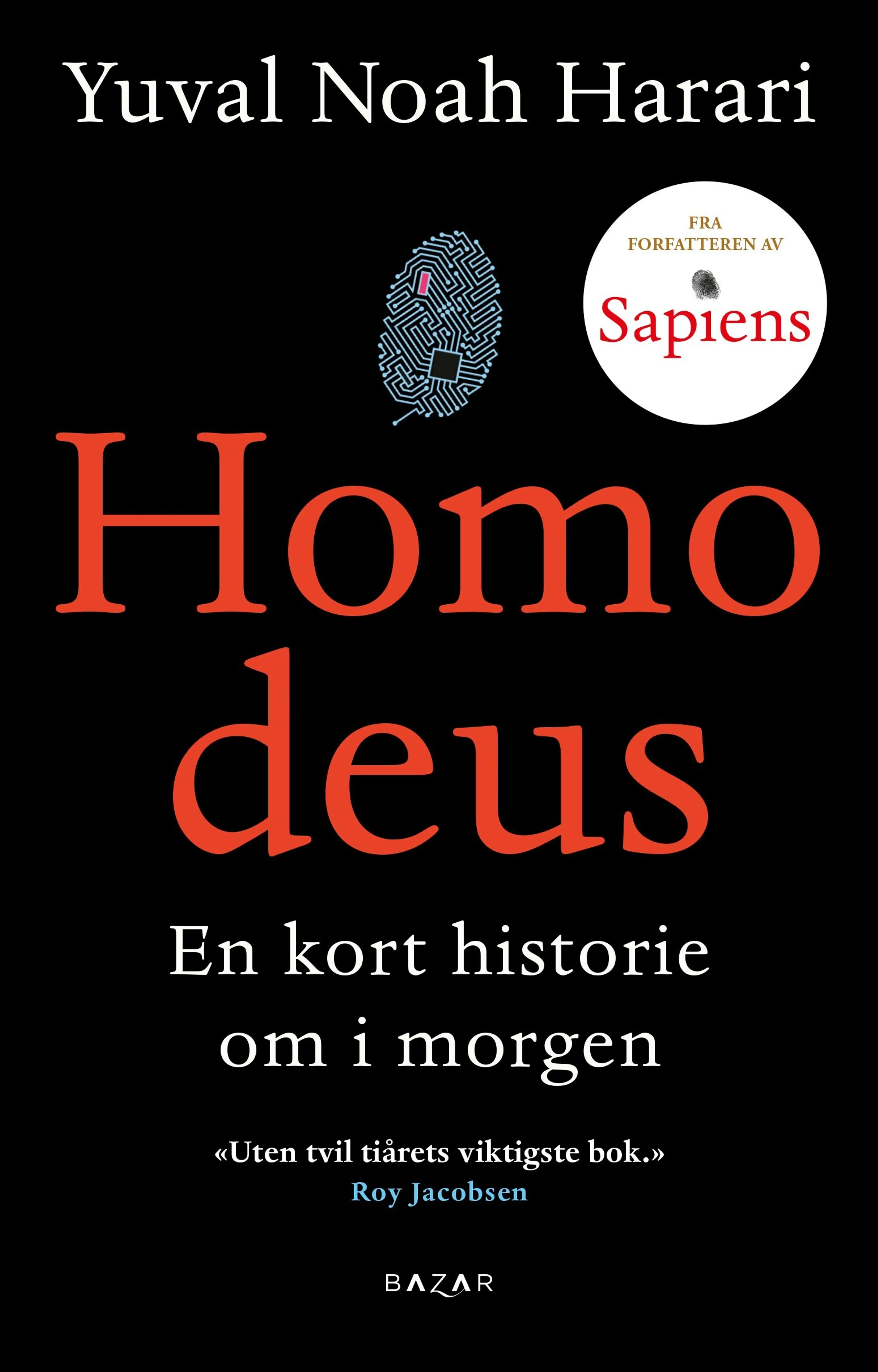 Omslag Homo deus av Yuval Noah Harari (Heftet)