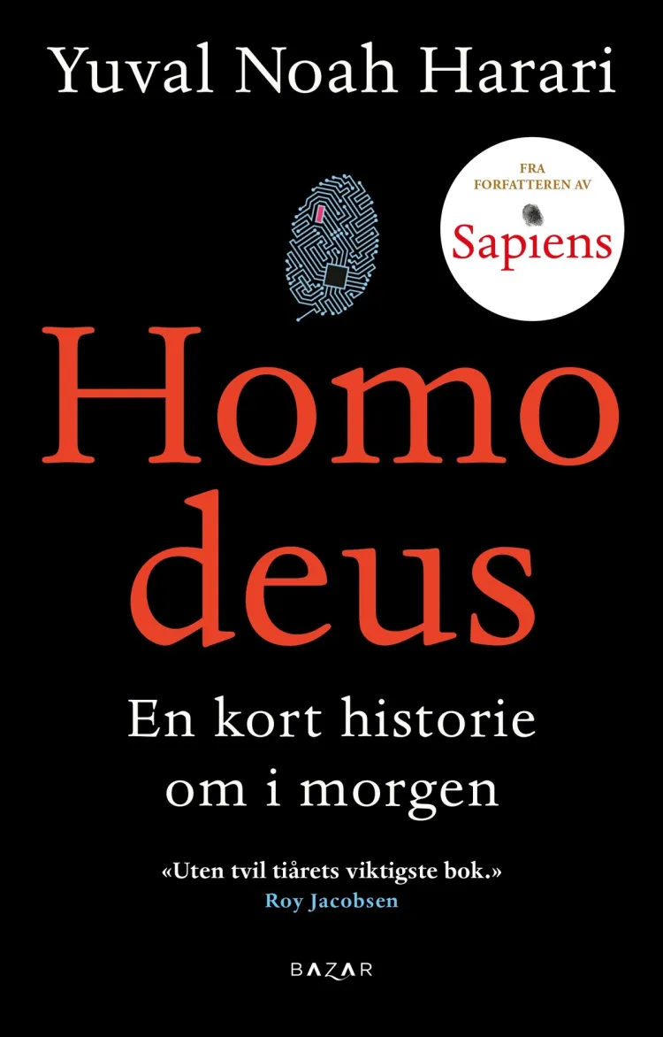Omslag Homo deus av Yuval Noah Harari (Heftet)