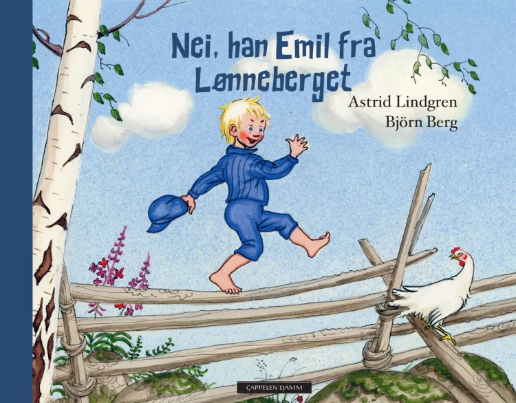 Omslag Nei, han Emil fra Lønneberget av Astrid Lindgren (Innbundet)