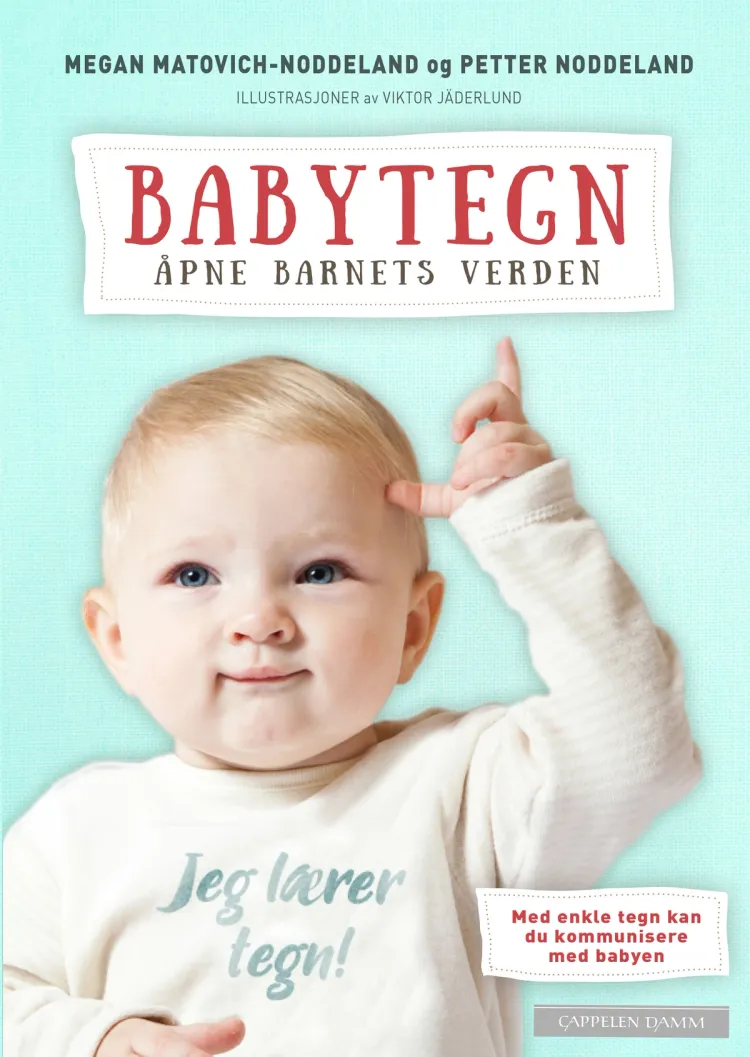 Omslag Babytegn av Petter Noddeland og Megan Matovich-Noddeland (Ebok)