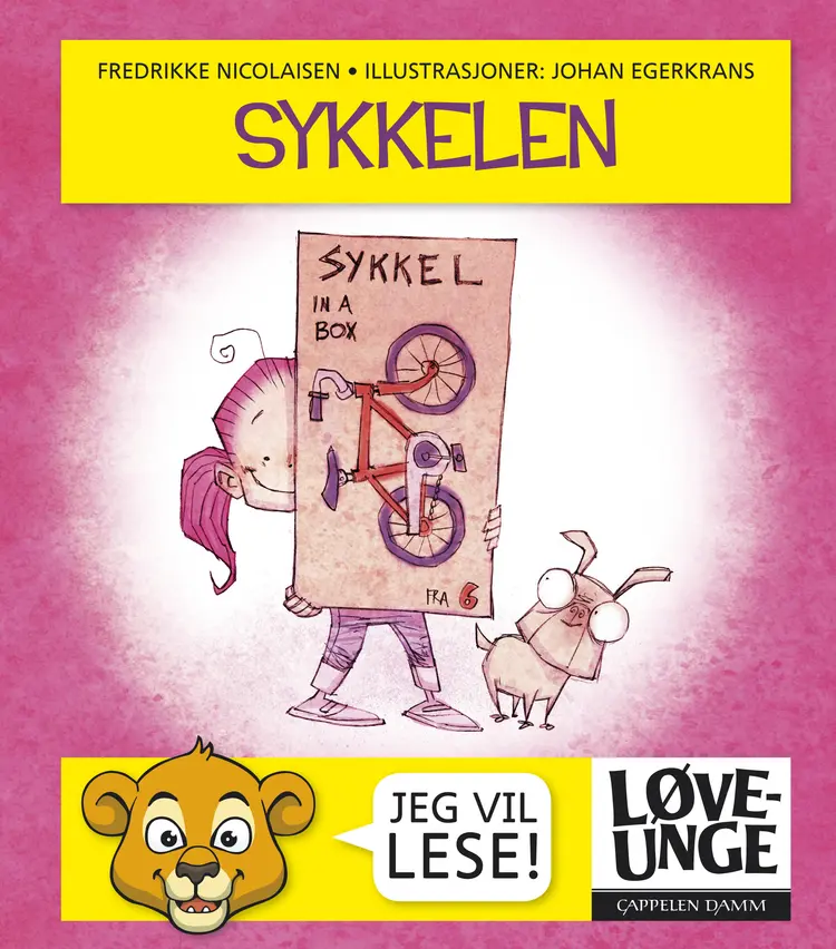 Omslag Løveunge - Sykkelen av Fredrikke Nicolaisen (Innbundet)