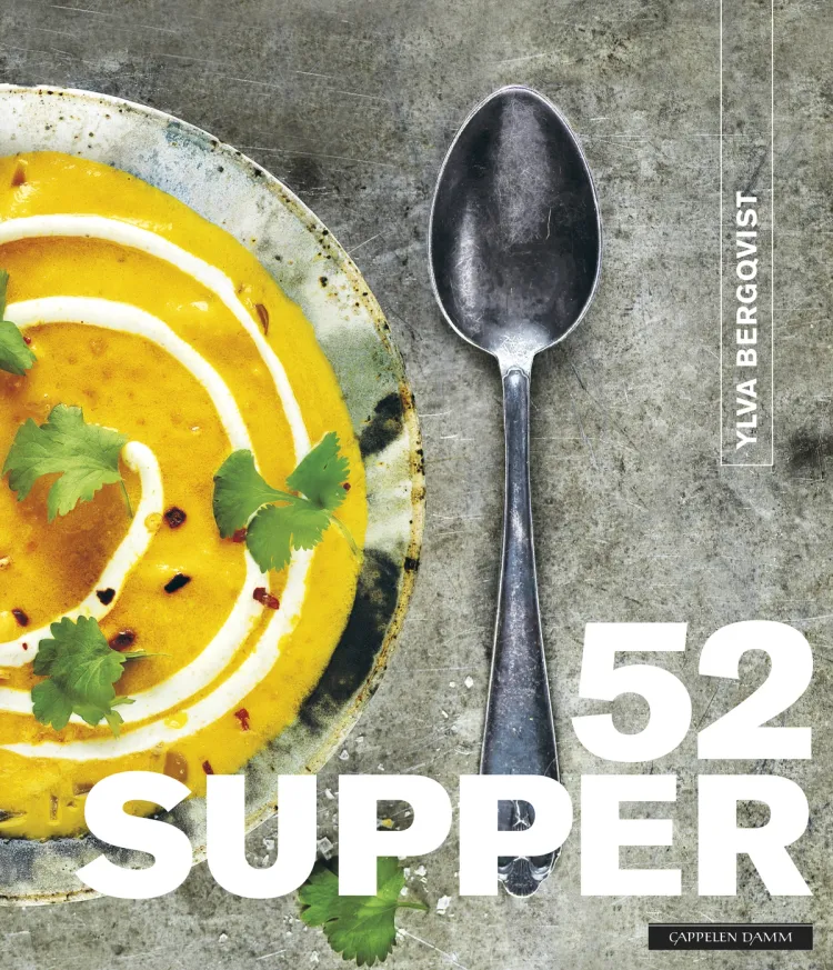 Omslag 52 supper av Ylva Bergqvist (Innbundet)
