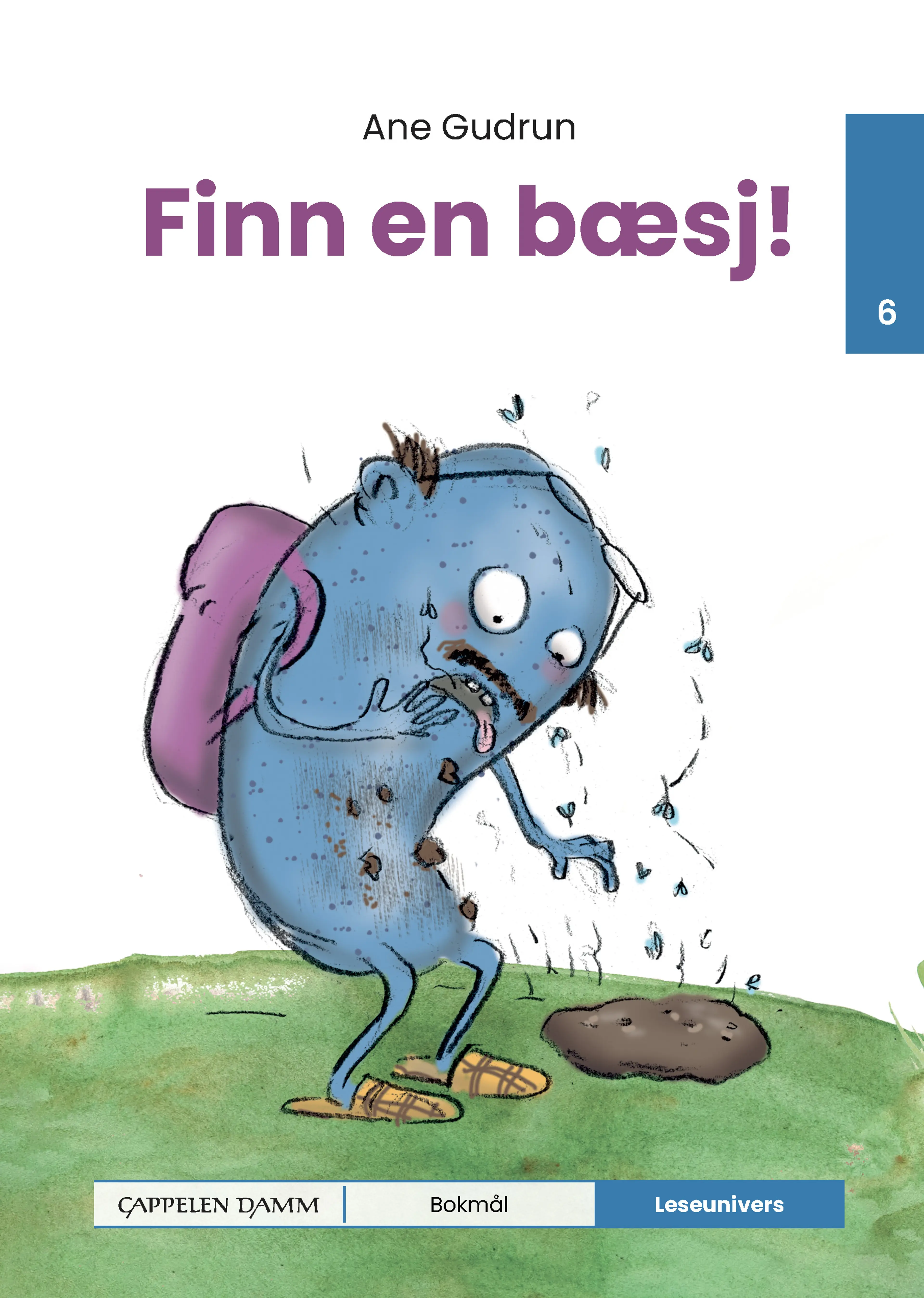 Omslag Leseunivers 6: Finn en bæsj! av Ane Gudrun (Innbundet)