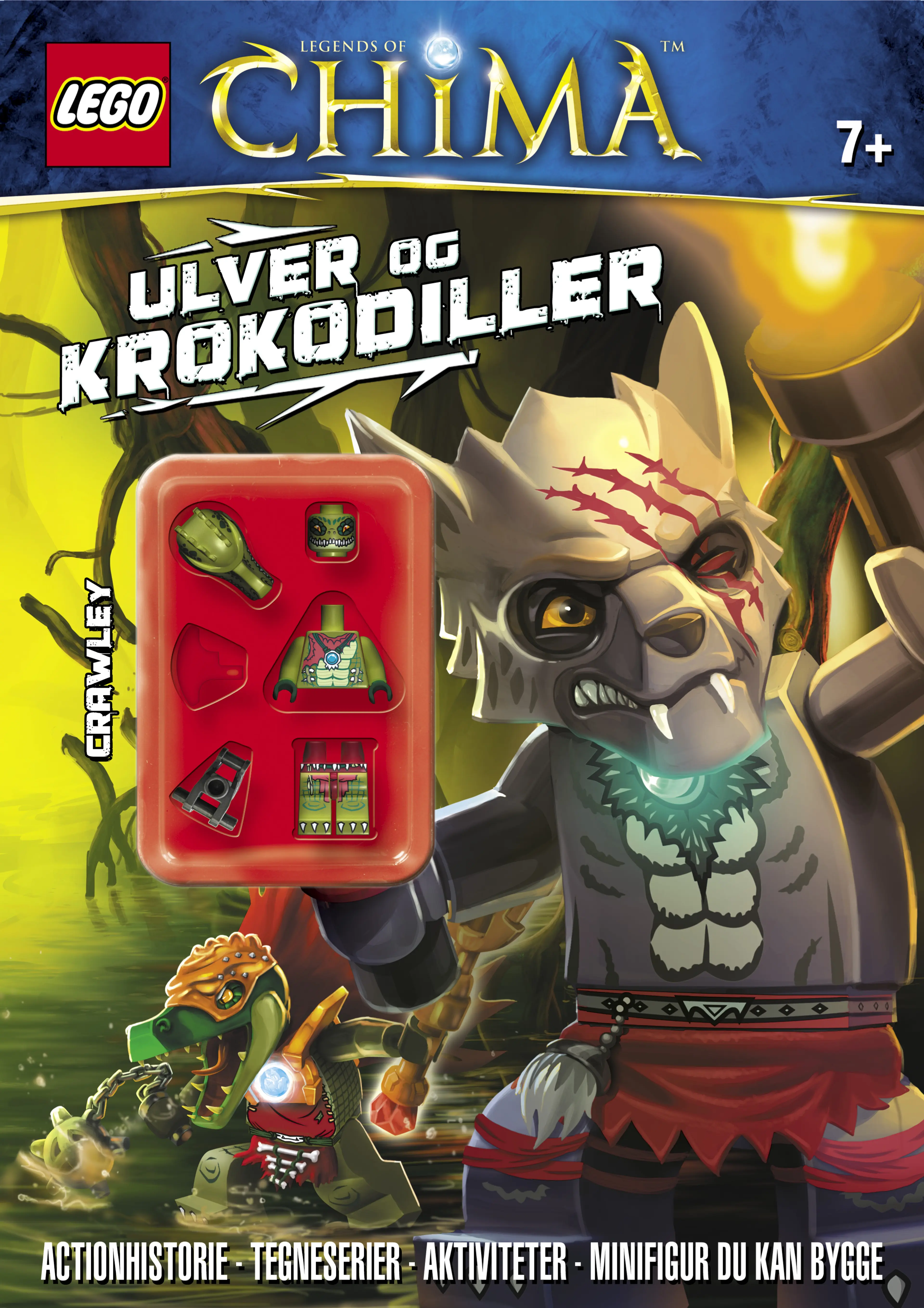 Omslag LEGO® LEGENDS OF CHIMA™ - Ulver og krokodiller (Heftet)