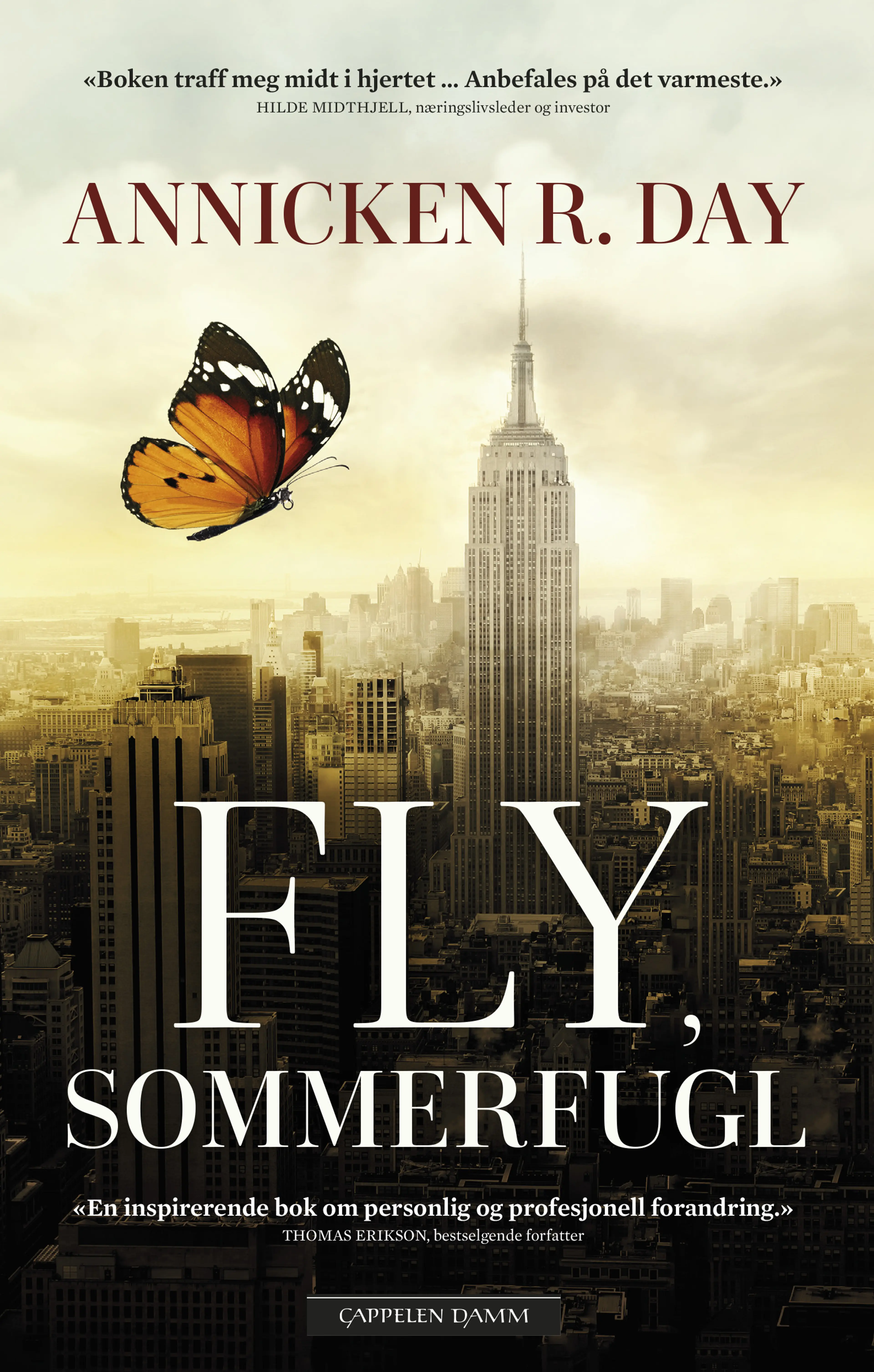 Omslag Fly, sommerfugl av Annicken R. Day (Innbundet)
