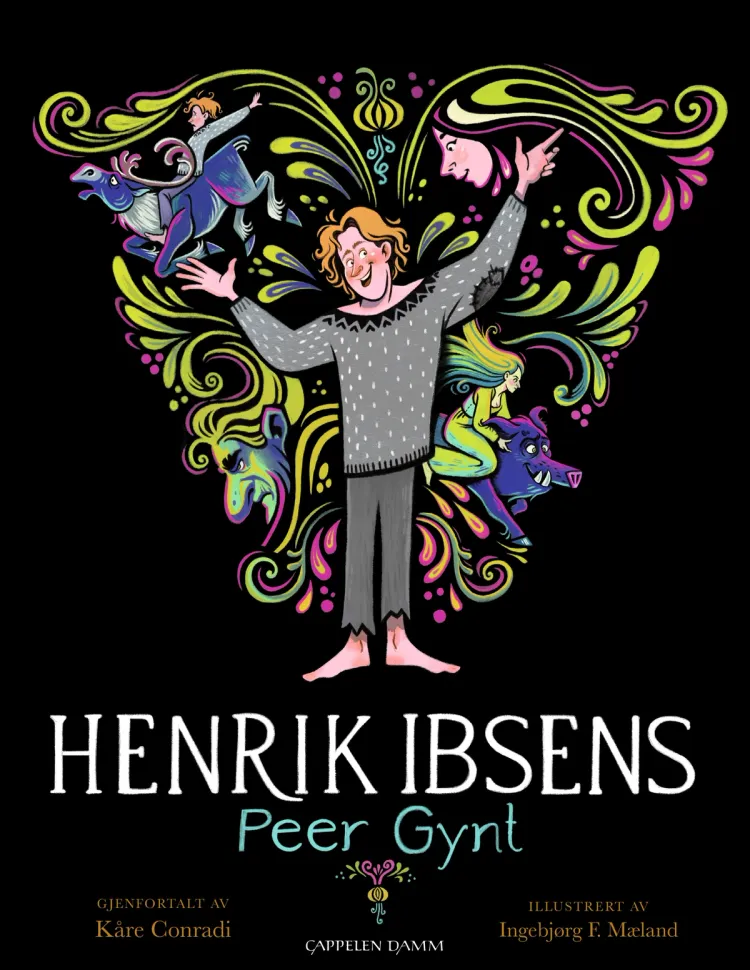 Omslag Henrik Ibsens Peer Gynt av Kåre Conradi (Innbundet)