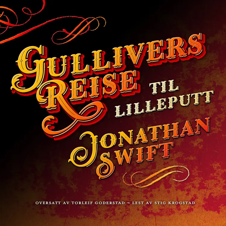 Omslag Gullivers reise til Lilleputt av Jonathan Swift (Lydbok)
