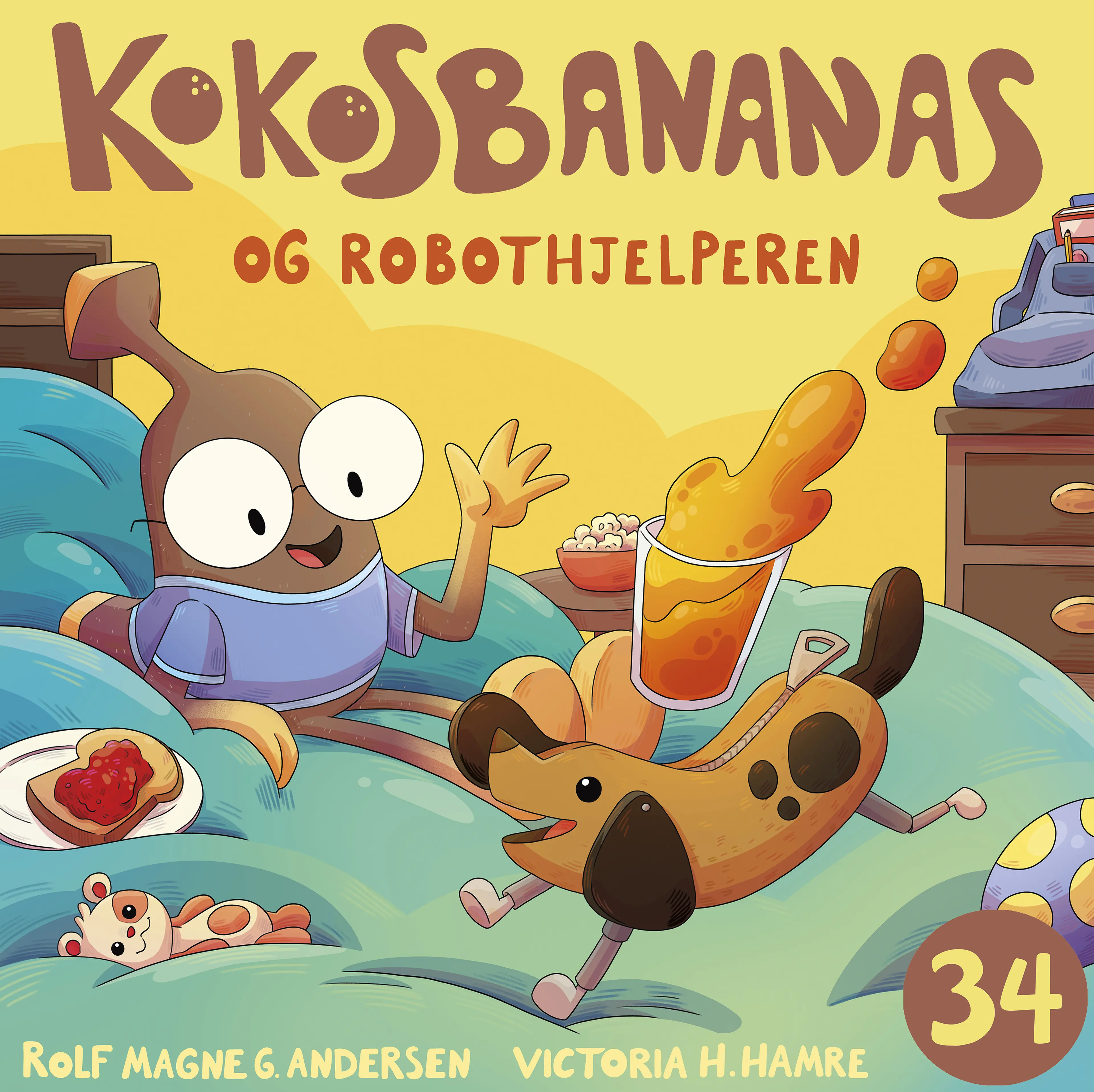 Omslag Kokosbananas og robothjelperen av Rolf Magne G. Andersen (Lydbok)