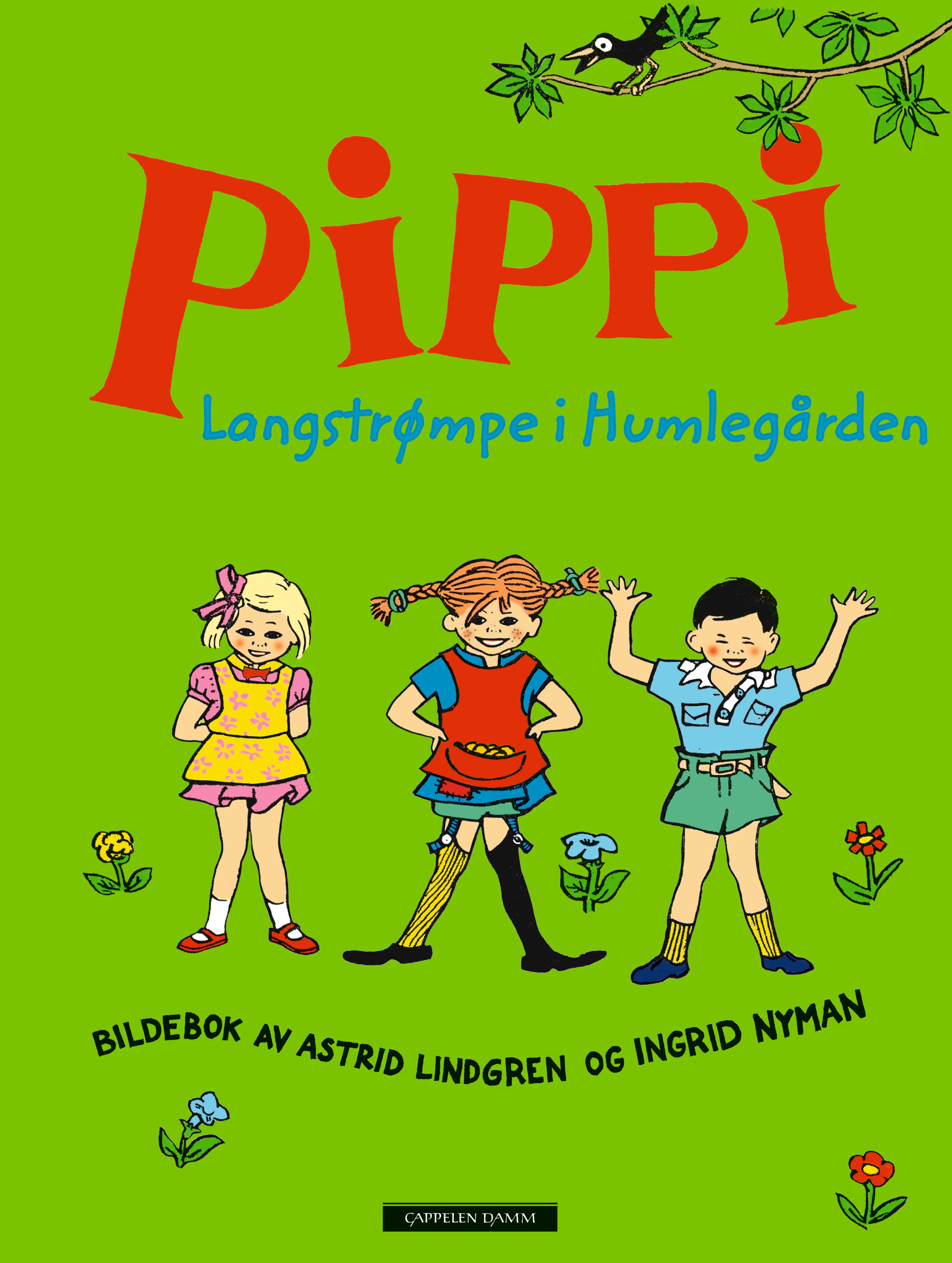 Omslag Pippi Langstrømpe i Humlegården av Astrid Lindgren (Innbundet)