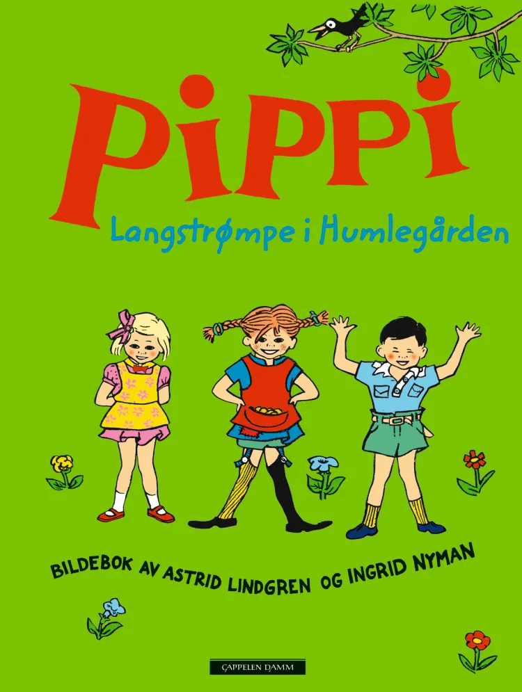 Omslag Pippi Langstrømpe i Humlegården av Astrid Lindgren (Innbundet)