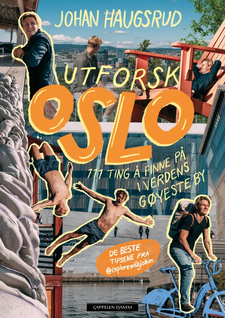 Omslag Utforsk Oslo av Johan Haugsrud (Innbundet)