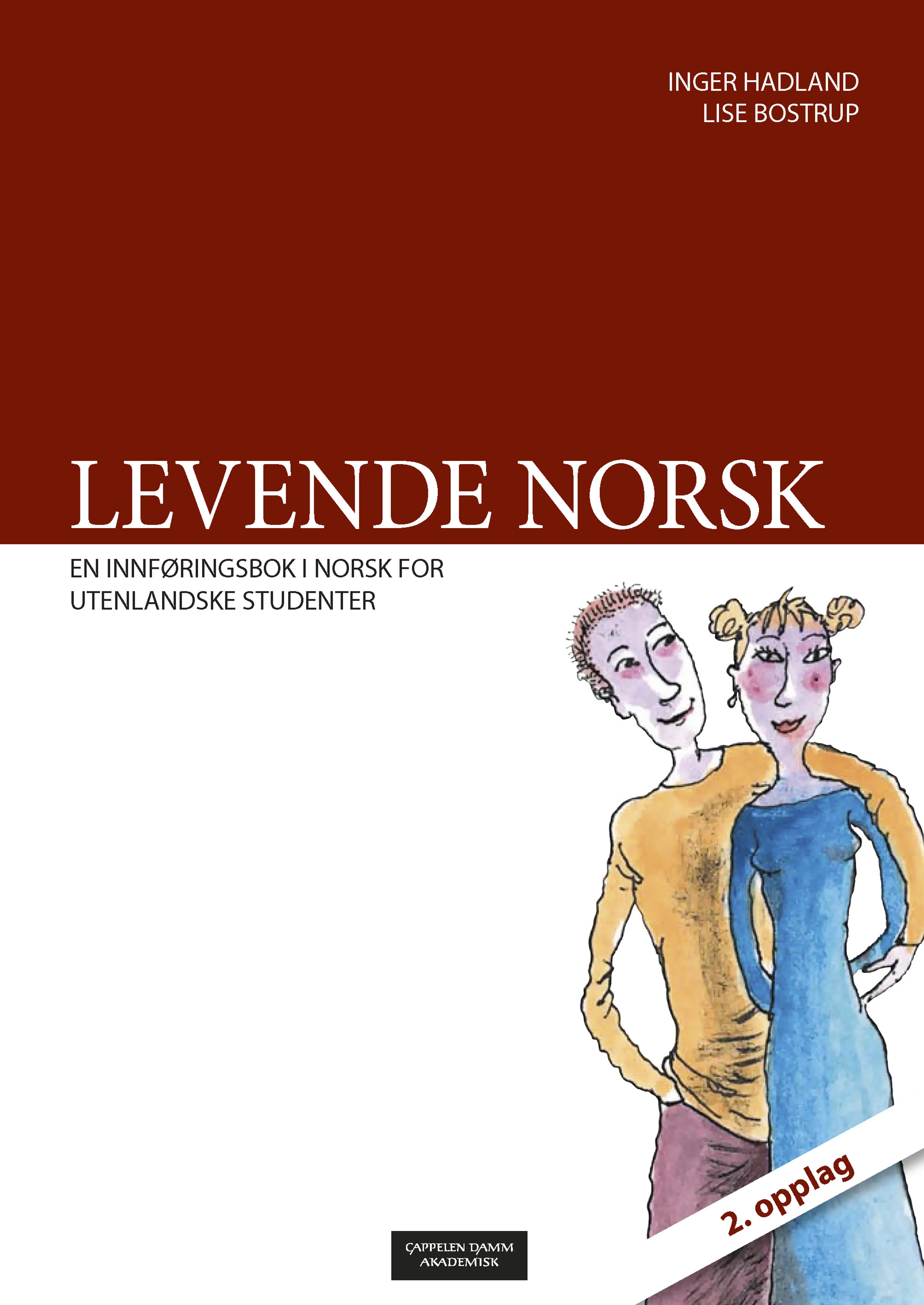 Omslag Levende norsk av Inger Hadland og Lise Bostrup (Heftet)