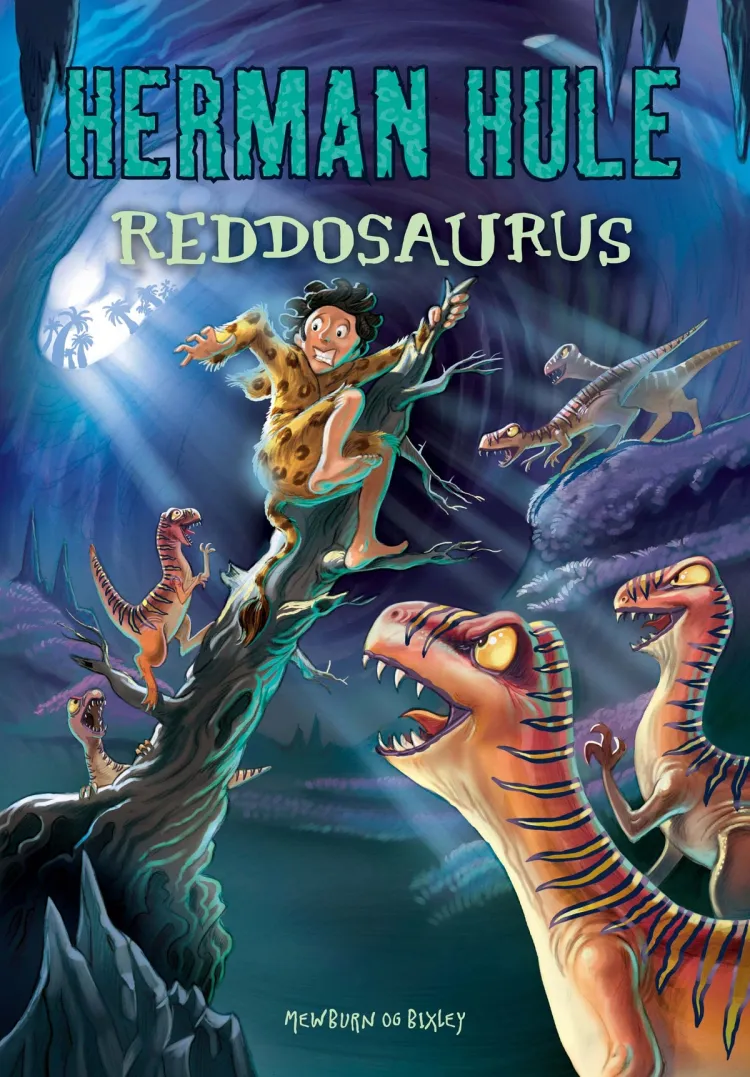 Omslag Herman Hule 8: Reddosaurus av Kyle Mewburn (Innbundet)