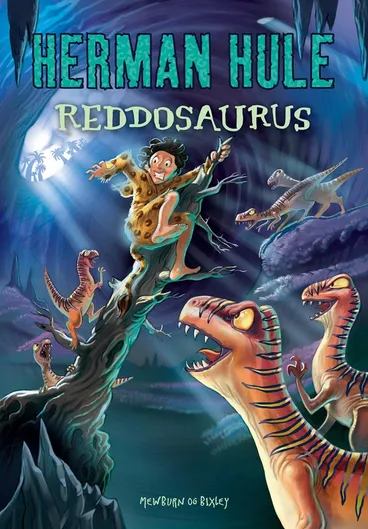 Omslag Herman Hule 8: Reddosaurus av Kyle Mewburn (Innbundet)