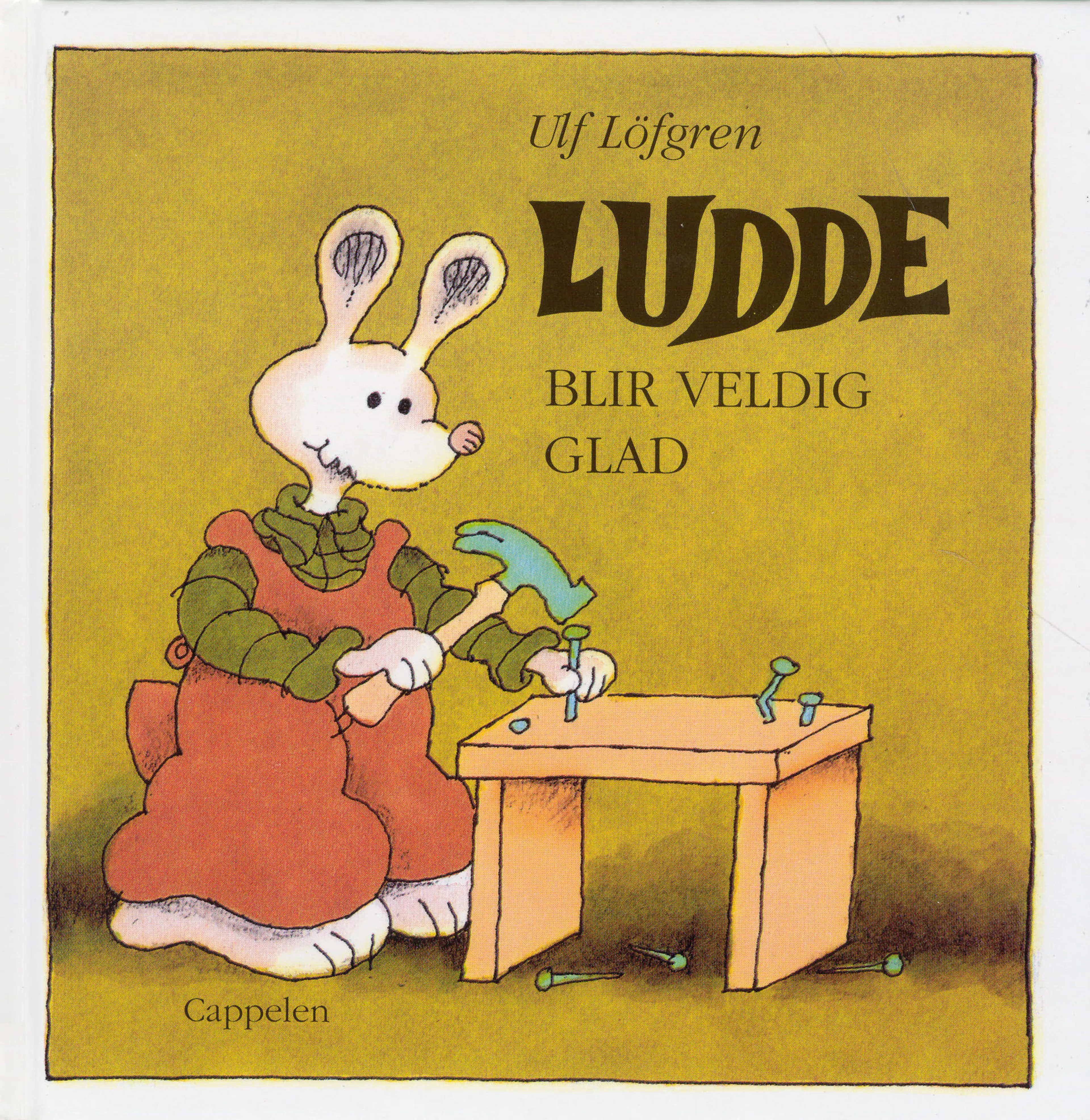 Omslag Ludde blir veldig glad av Ulf Löfgren (Innbundet)
