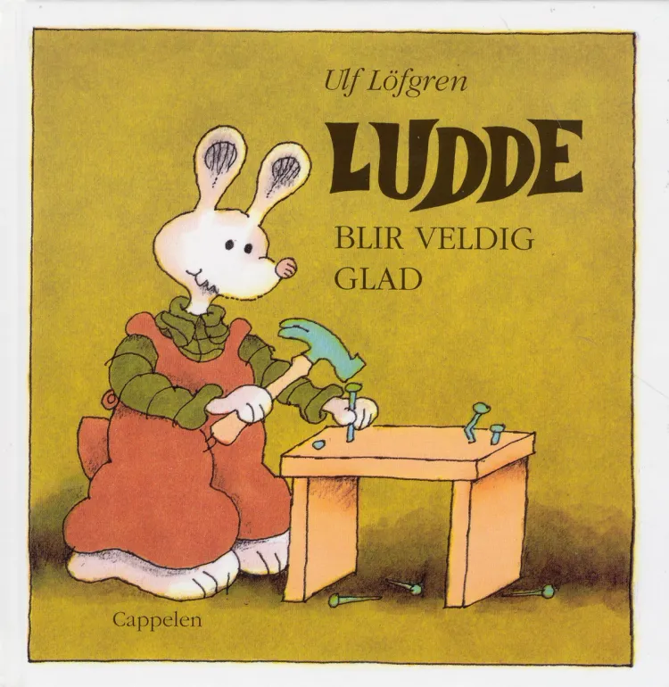Omslag Ludde blir veldig glad av Ulf Löfgren (Innbundet)