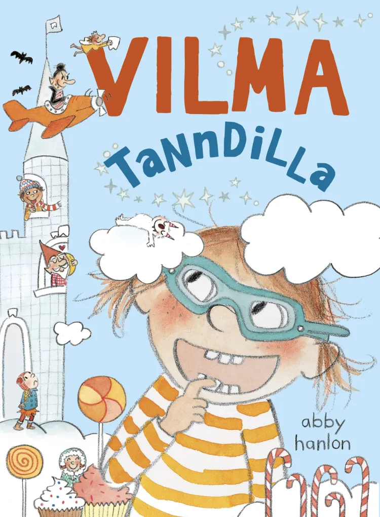 Omslag Vilma 4: Vilma tanndilla av Abby Hanlon (Innbundet)