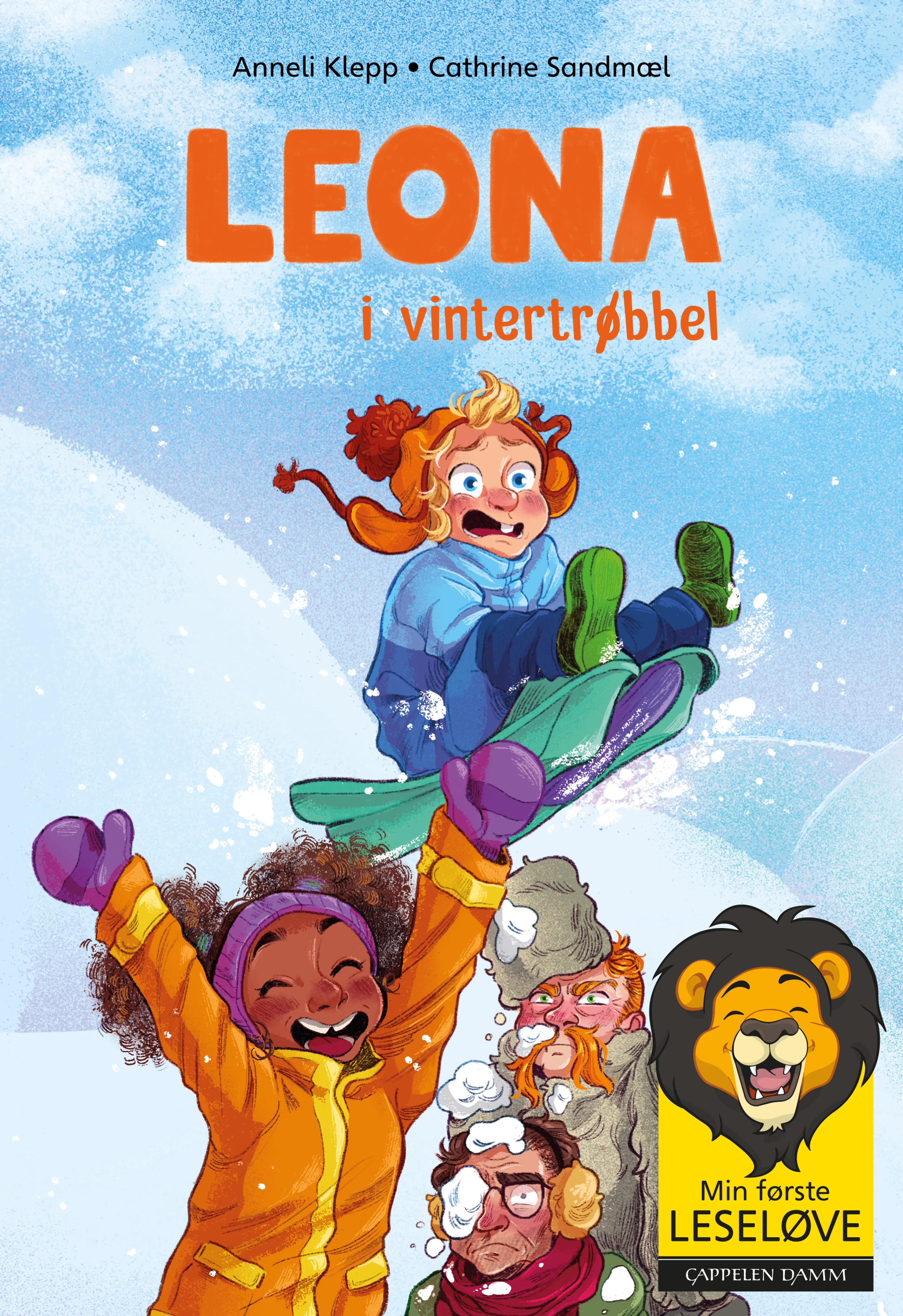Omslag Min første leseløve - Leona 4: Leona i vintertrøbbel av Anneli Klepp (Ebok)