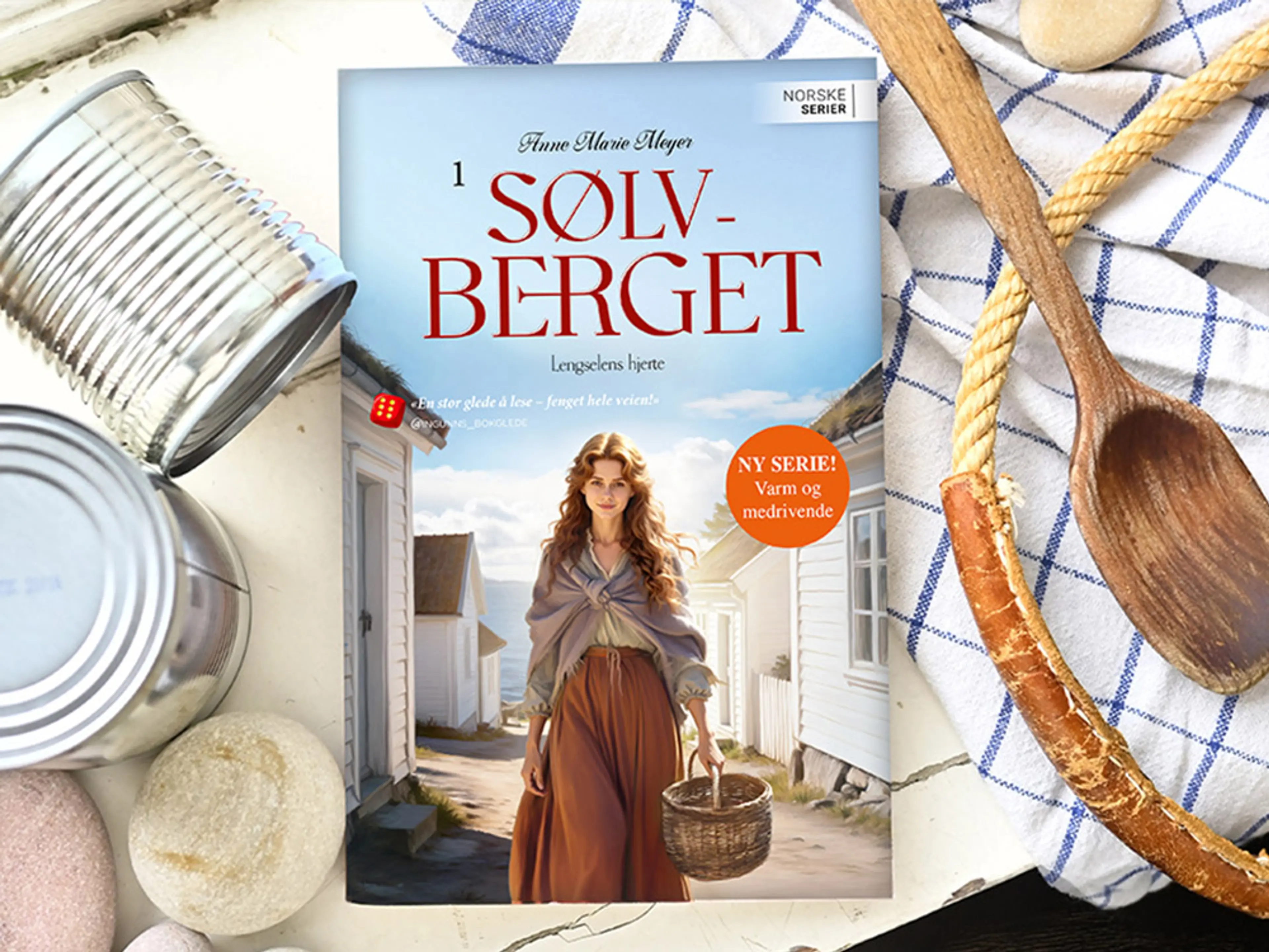 Foto av første bok i serien Sølvberget av Anne Marie Meyer