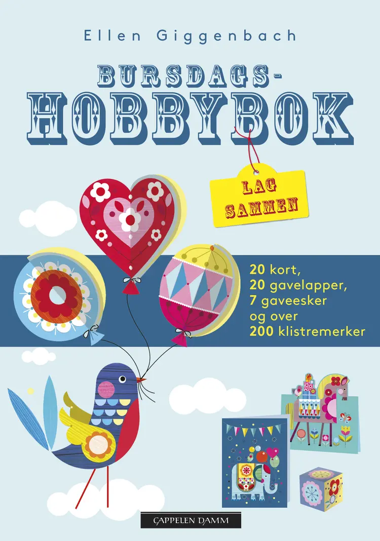 Omslag Bursdagshobbybok av Ellen Giggenbach (Heftet)