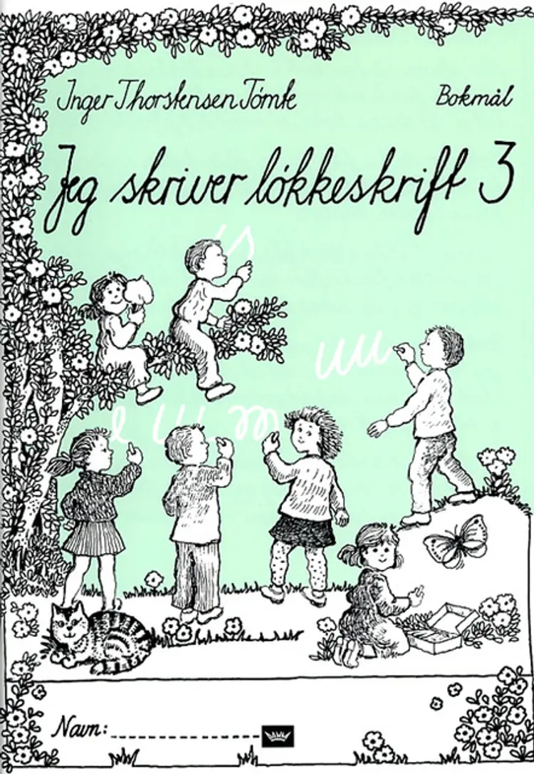 Omslag Jeg skriver løkkeskrift 3 bokmål av Inger Thorstensen Tømte (Heftet)
