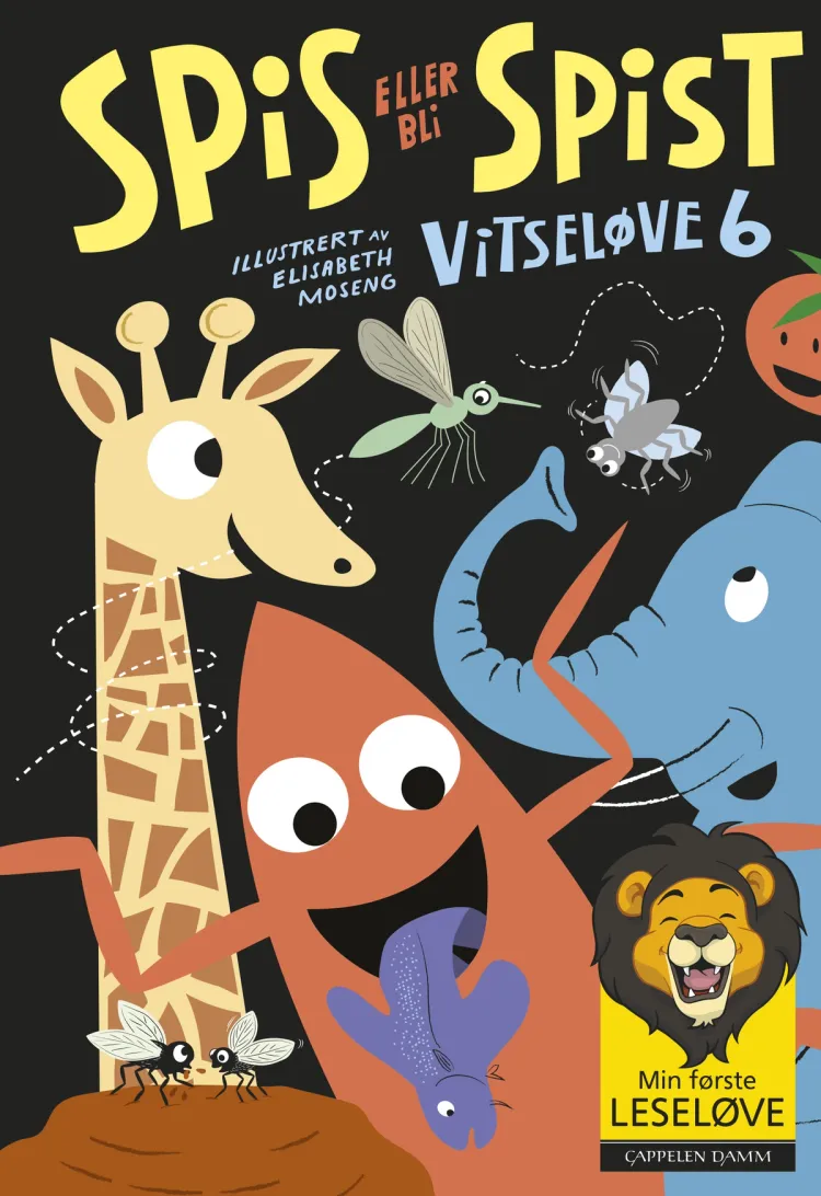 Omslag Min første leseløve - Vitseløve 6 - Spis eller bli spist (Innbundet)