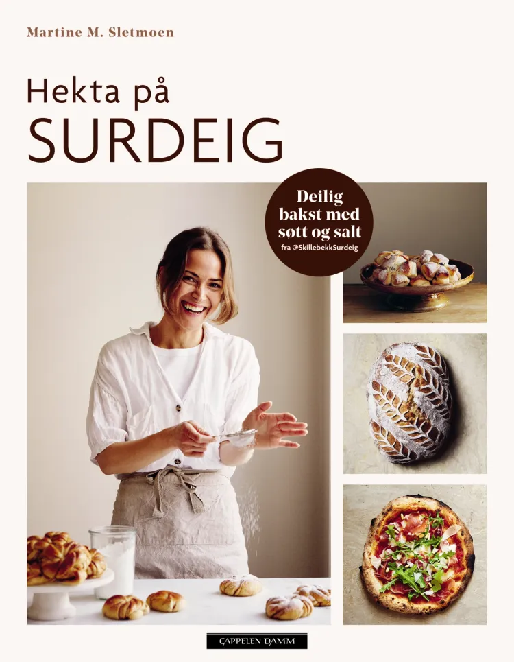 Omslag Hekta på surdeig av Martine Sletmoen (Innbundet)
