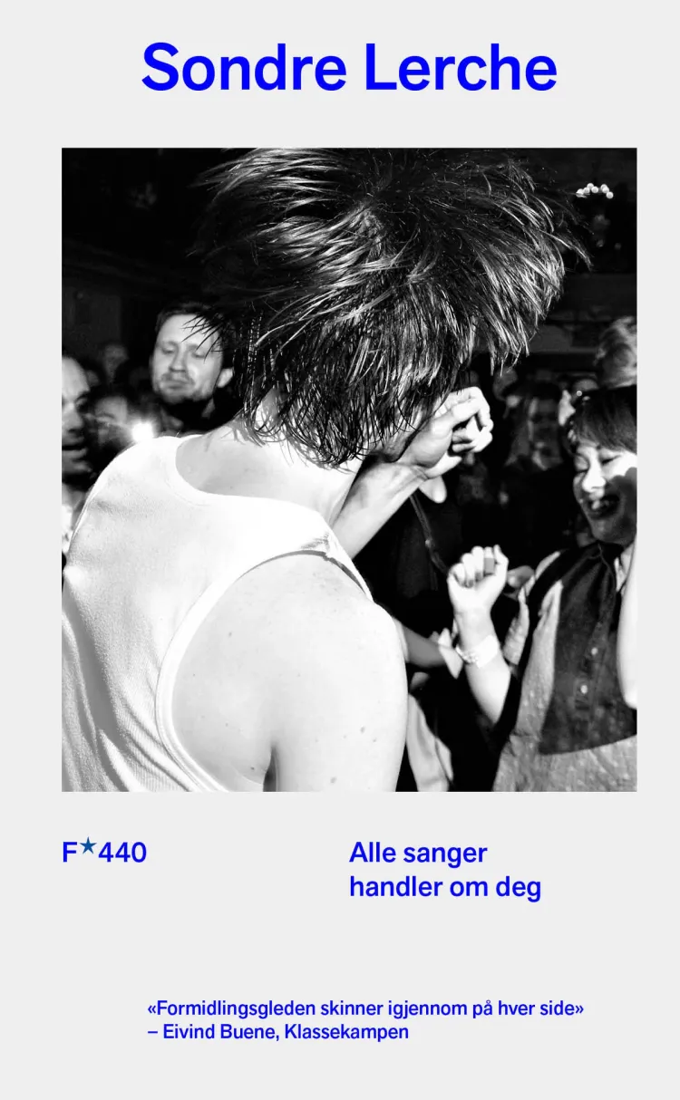 Omslag Alle sanger handler om deg av Sondre Lerche (Heftet)