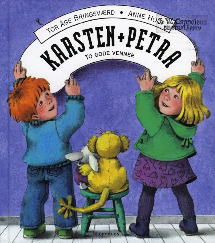 Omslag Karsten og Petra To gode venner av Tor Åge Bringsværd (Innbundet)