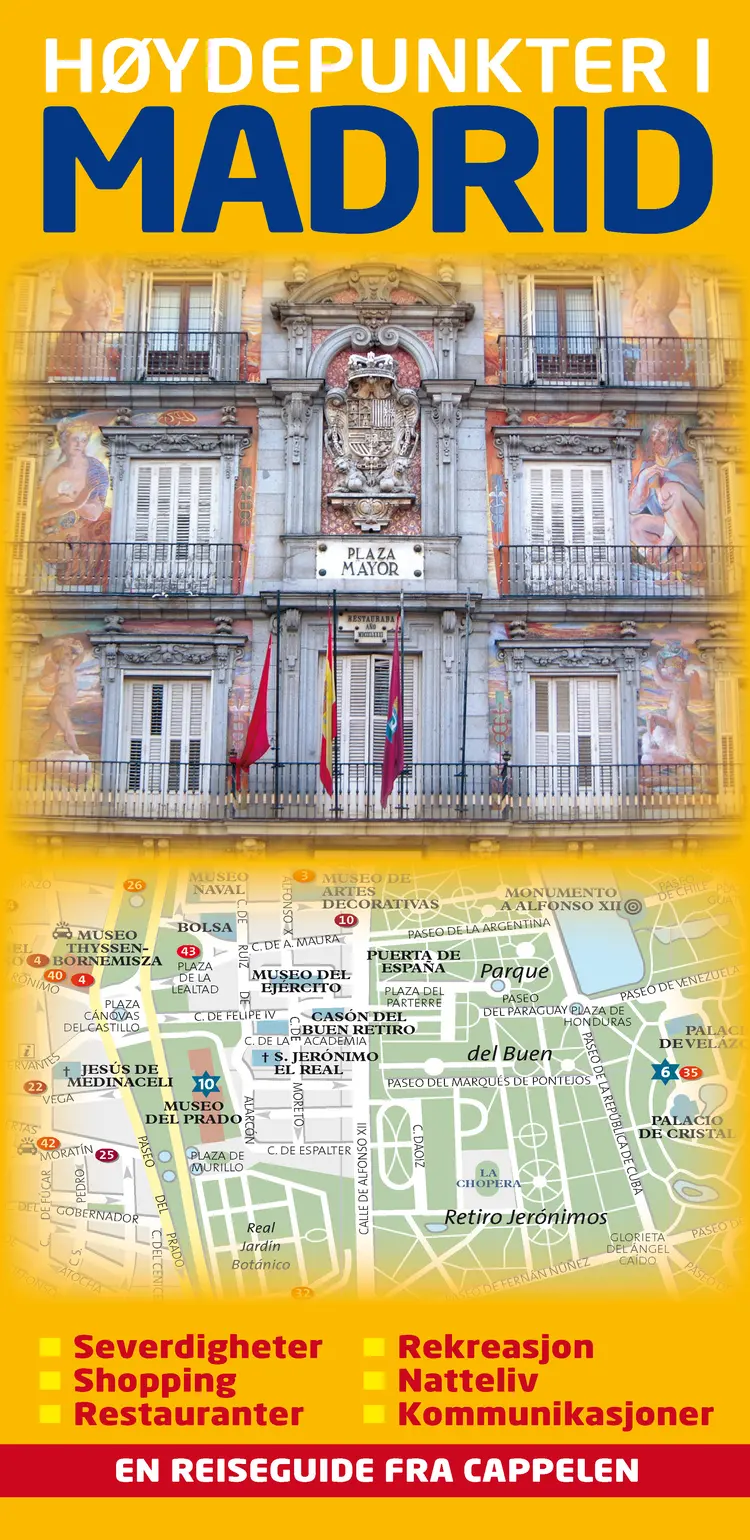 Omslag Høydepunkter i Madrid (Innbundet)