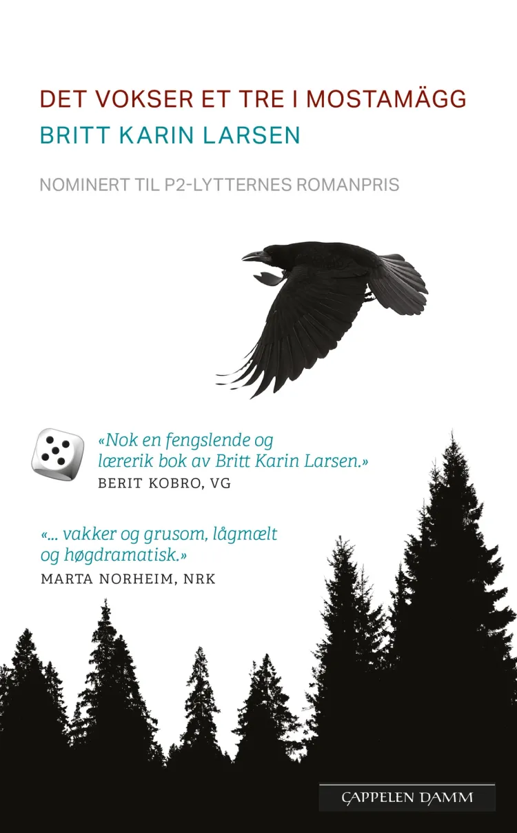 Omslag Det vokser et tre i Mostamägg av Britt Karin Larsen (Heftet)