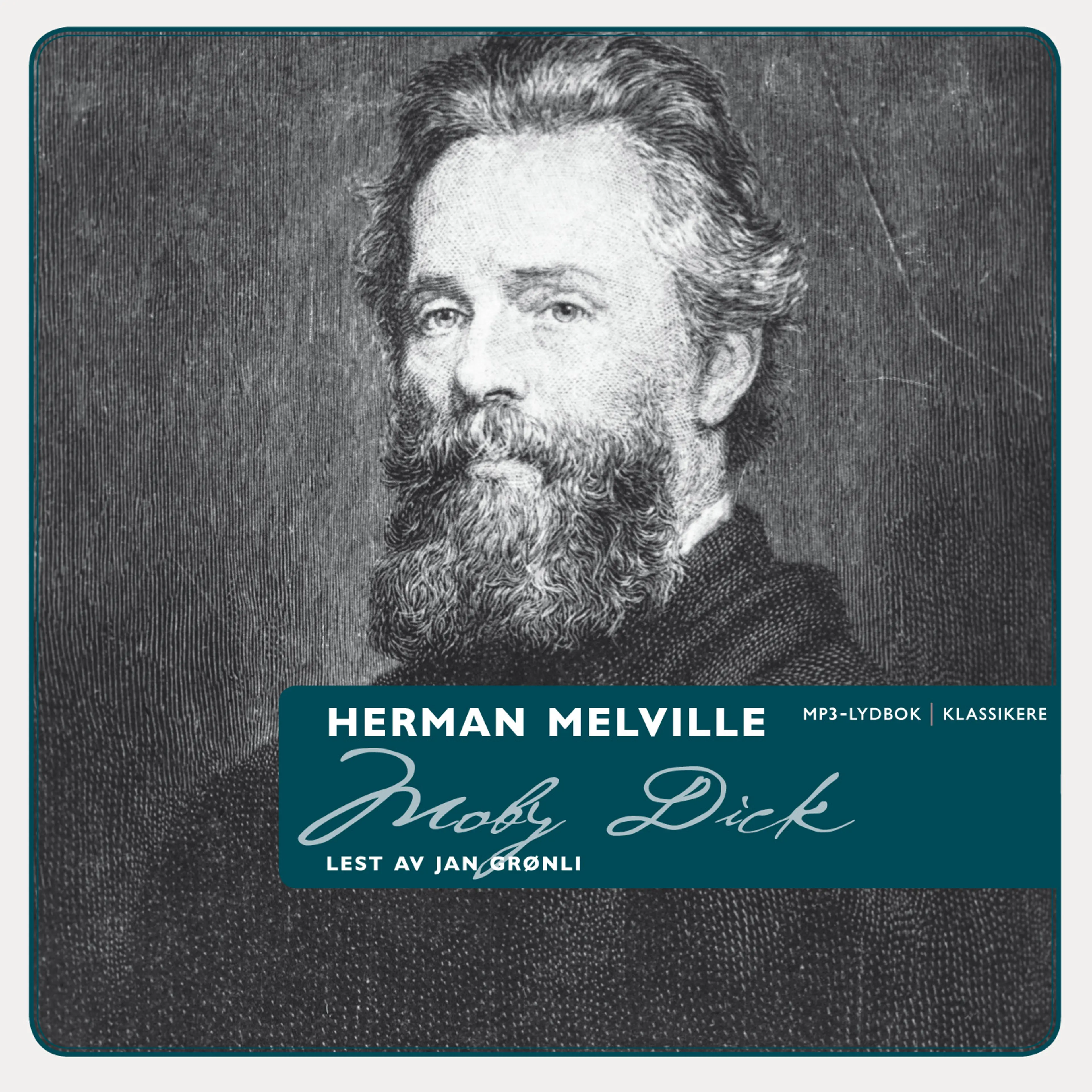 Omslag Moby Dick av Herman Melville (Lydbok)